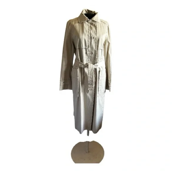 VTG Yves Saint Laurent Rive Gauche Belted Trench Coat
Made In France Designer - Picture 1 of 12